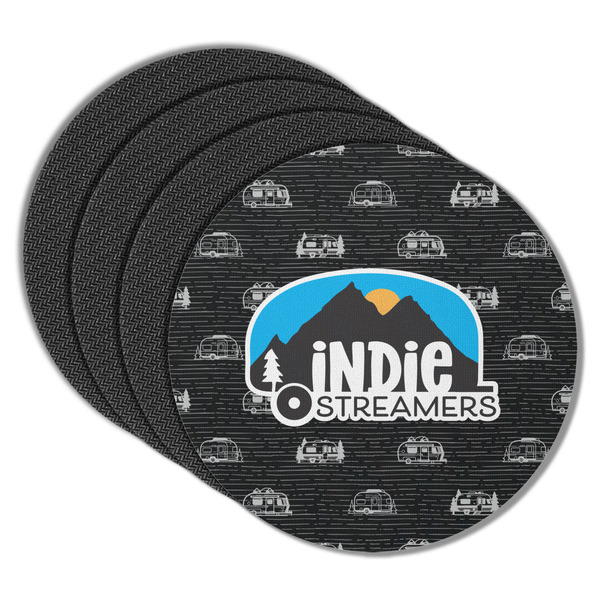 Airstream Indie Club Logo Round Coaster Rubber Back - Main