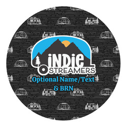 Airstream Indie Club Logo Round Decal