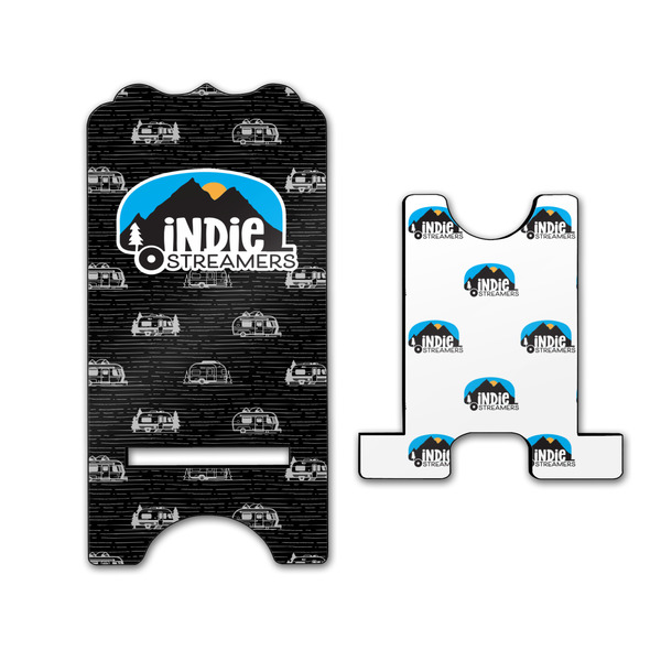 Airstream Indie Club Logo Stylized Phone Stand - Front & Back - Large