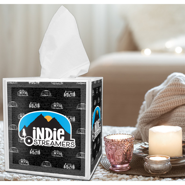 Airstream Indie Club Logo Tissue Box - Lifestyle