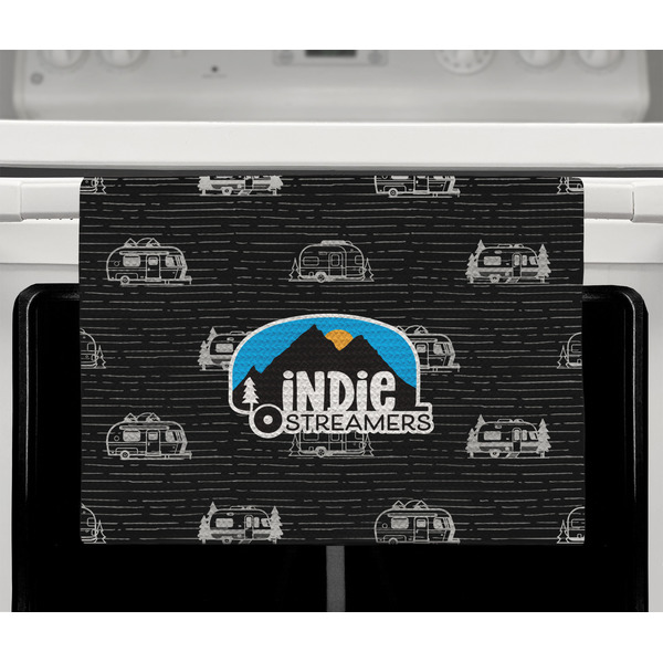 Airstream Indie Club Logo Waffle Weave Towel - Full Color Print - Lifestyle2 Image