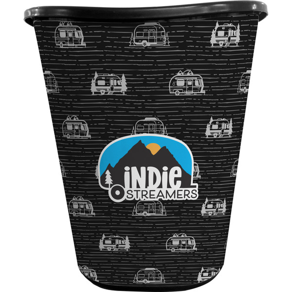 Airstream Indie Club Logo Waste Basket - Black - Front