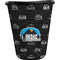 Airstream Indie Club Logo Waste Basket - Single-Sided - Black