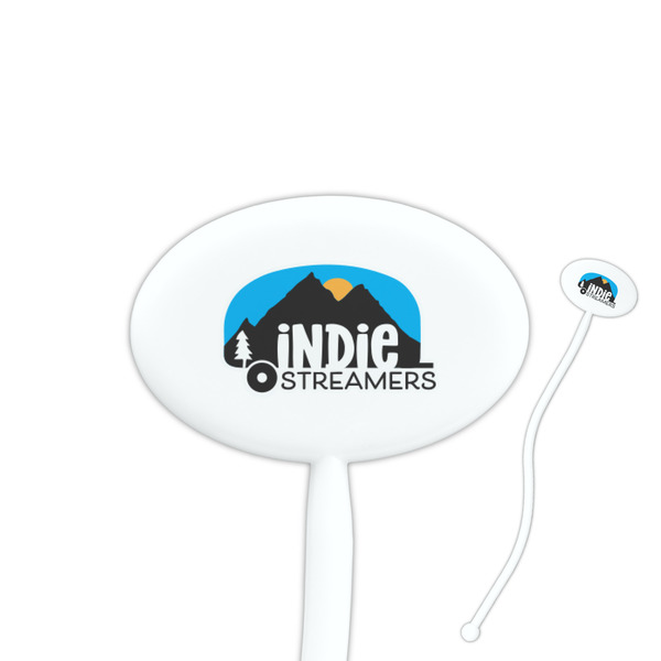 Custom Airstream Indie Club Logo Oval Plastic Stir Sticks
