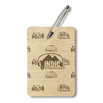 Airstream Indie Club Logo Wood Luggage Tag - Rectangle