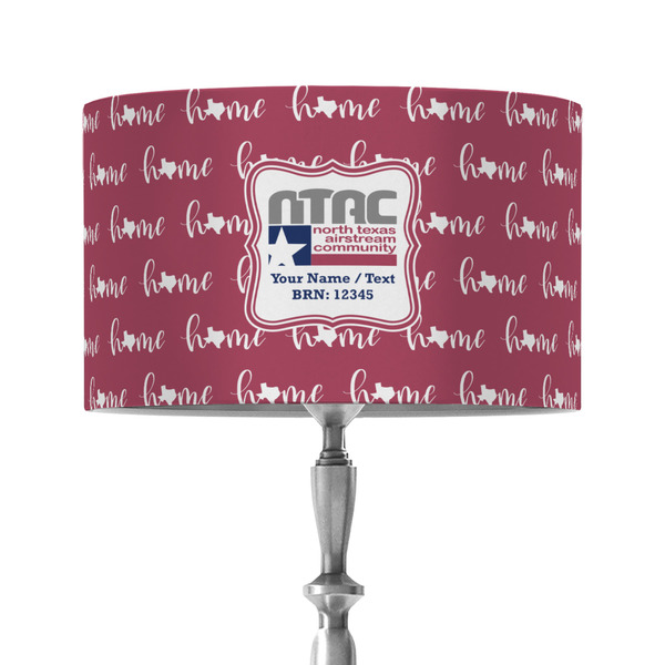 North Texas Airstream Community 12" Drum Lampshade - ON STAND (Fabric)