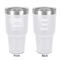 North Texas Airstream Community 30 oz Stainless Steel Tumbler - White - Double-Sided