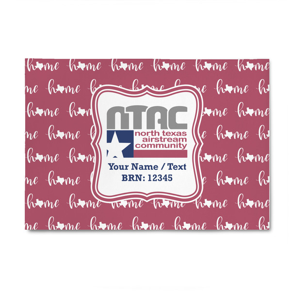 Custom North Texas Airstream Community Patio Rug - 4' x 6'