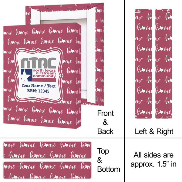 North Texas Airstream Community 8x10 - Canvas Print - Approval