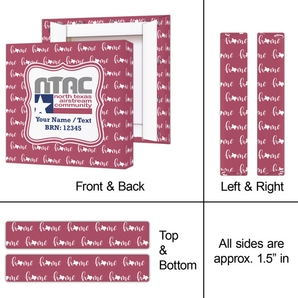 North Texas Airstream Community 8x8 - Canvas Print - Approval