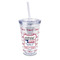 North Texas Airstream Community 16 oz Double Wall Acrylic Tumbler with Lid & Straw - Full Print