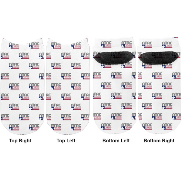 North Texas Airstream Community Adult Ankle Socks - Double Pair - Front and Back - Apvl