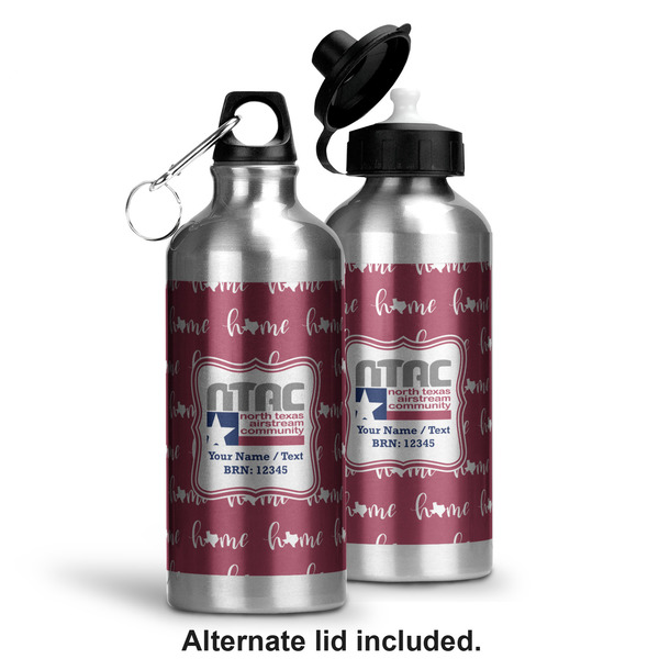 North Texas Airstream Community Aluminum Water Bottle - Alternate lid options