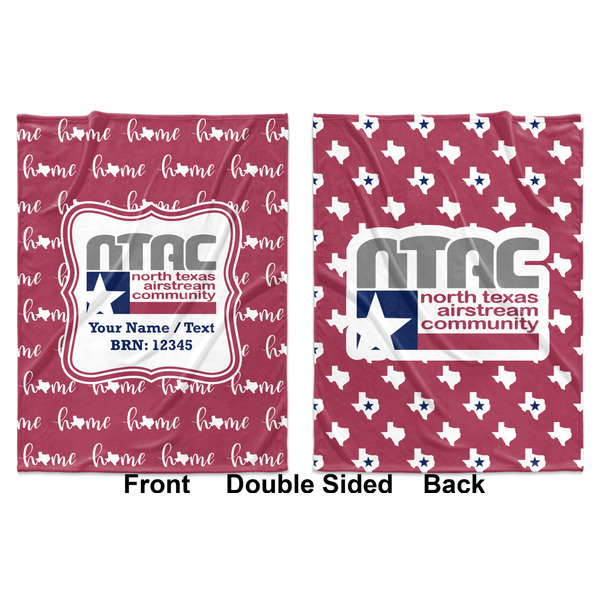 North Texas Airstream Community Baby Blanket (Double Sided - Printed Front and Back)