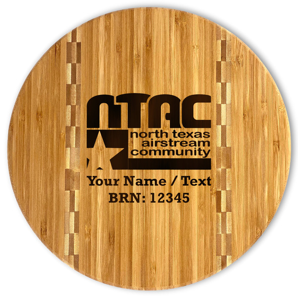 Custom North Texas Airstream Community Bamboo Cutting Board