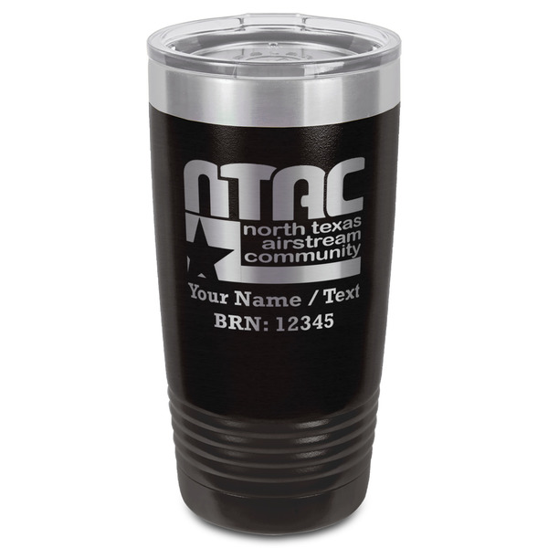 North Texas Airstream Community Black Polar Camel Tumbler - 20oz - Front