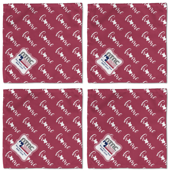 North Texas Airstream Community Cloth Napkins - Personalized Lunch (APPROVAL) Set of 4