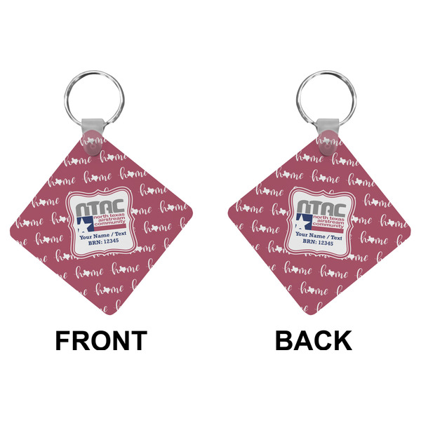 North Texas Airstream Community Diamond Keychain (Front + Back)