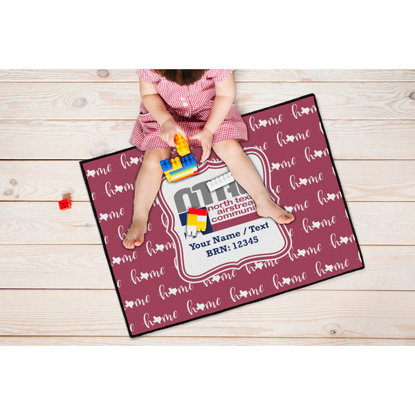 North Texas Airstream Community Door Mat - 24"x18" - Lifestyle