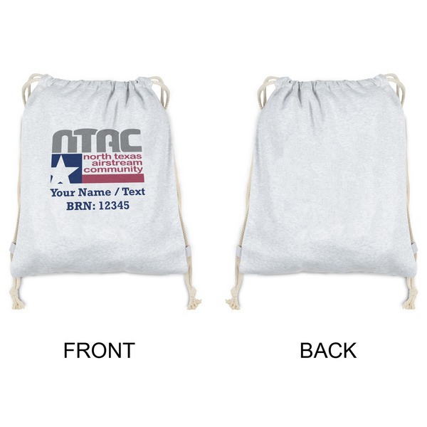 North Texas Airstream Community Drawstring Backpacks - Sweatshirt Fleece - Single Sided - APPROVAL