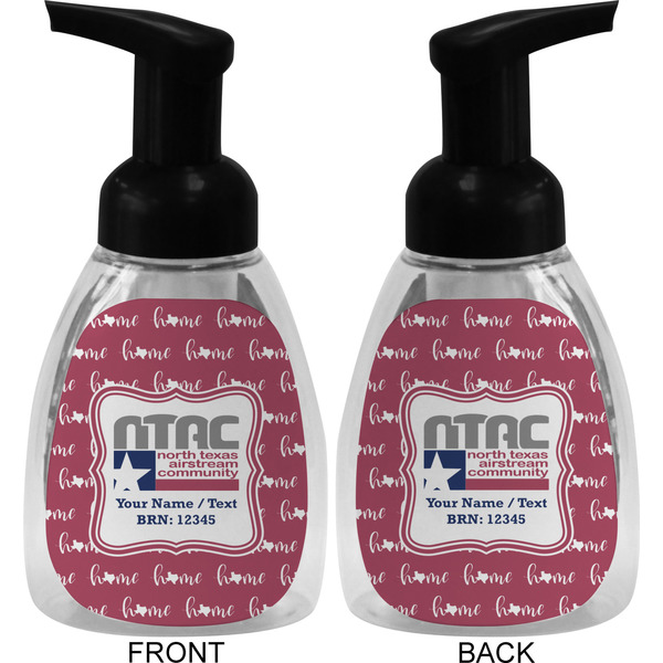 North Texas Airstream Community Foam Soap Bottle - Black - Front & Back