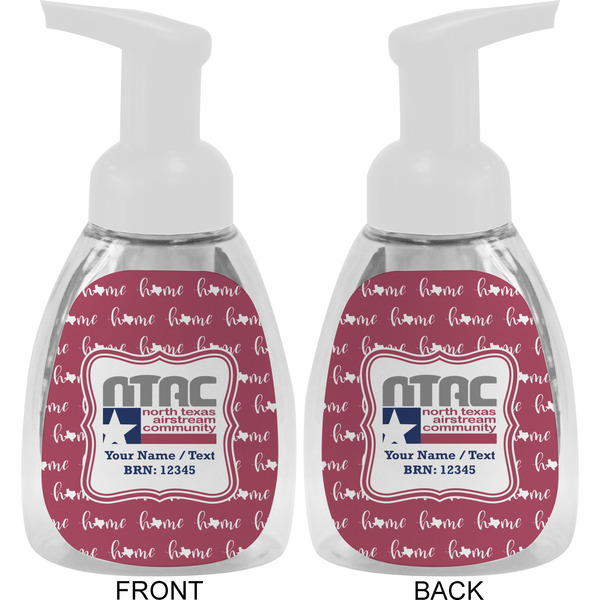 North Texas Airstream Community Foam Soap Bottle - White - Front & Back