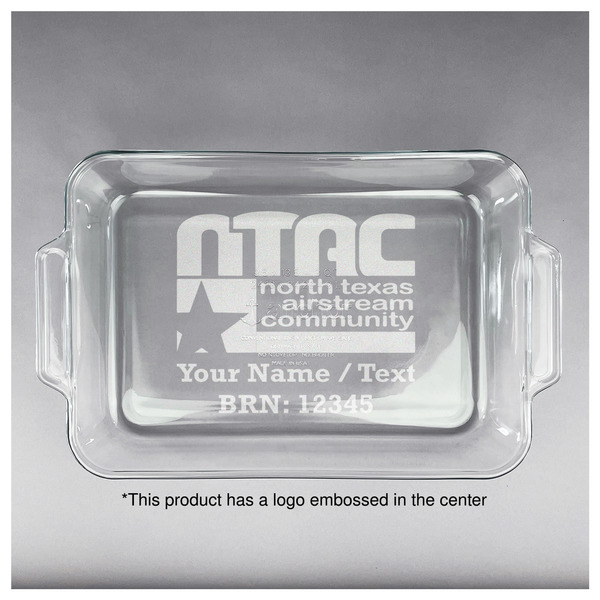 North Texas Airstream Community Glass Baking Dish - 13"x9" - Approval
