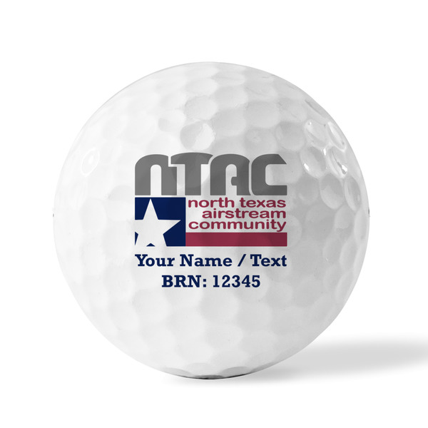 North Texas Airstream Community Golf Balls - Generic - Set of 3 - FRONT