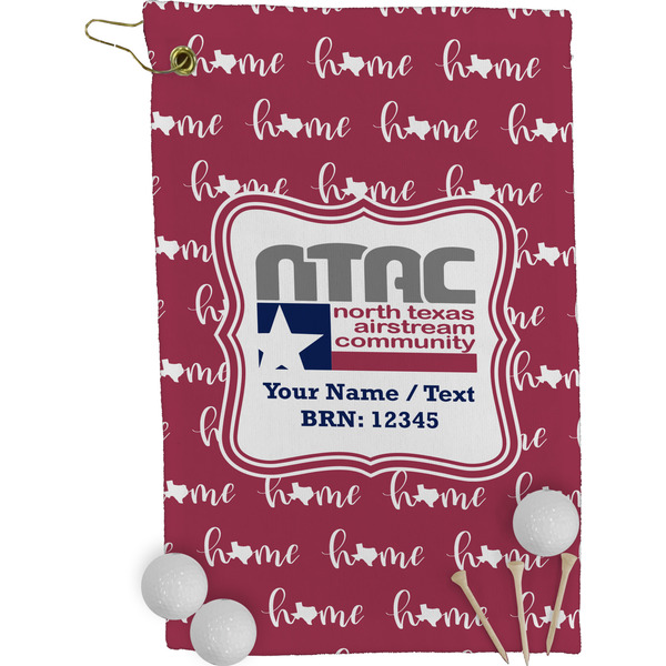 North Texas Airstream Community Golf Towel (Personalized) - FRONT (Small Full Print)