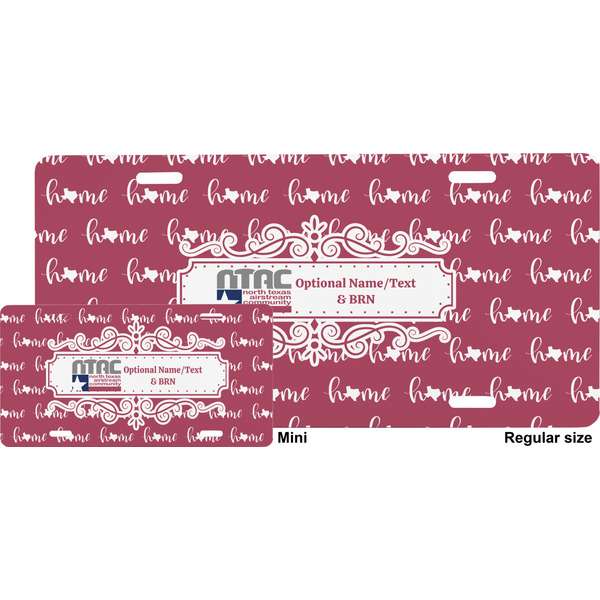 North Texas Airstream Community License Plate - Sizes - Four Holes