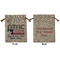 North Texas Airstream Community Burlap Gift Bag - Medium -Double-Sided
