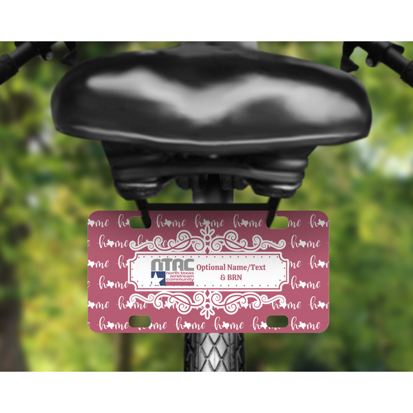 North Texas Airstream Community Mini License Plate on Bicycle 4 hole