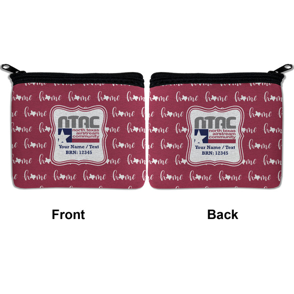 North Texas Airstream Community Neoprene Coin Purse - Front &amp; Back (APPROVAL)