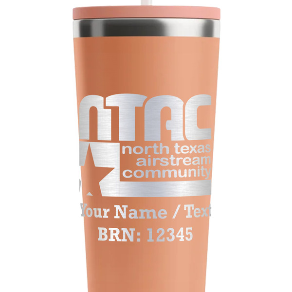 North Texas Airstream Community Peach RTIC Everyday Tumbler - 28 oz. - Close Up
