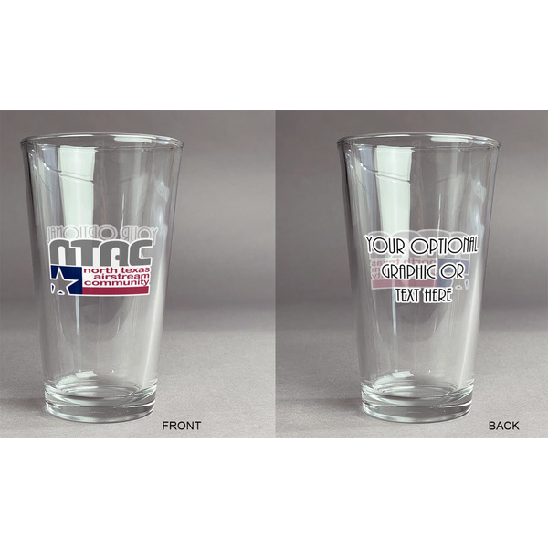 North Texas Airstream Community Pint Glass - Two Content - Approval