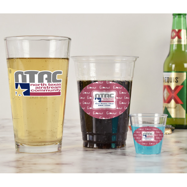 North Texas Airstream Community Pint Glass - Two Content - In Context