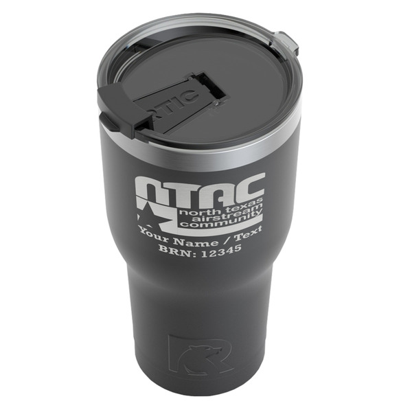 North Texas Airstream Community RTIC Tumbler - Black - Angled