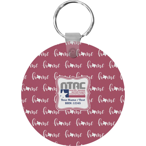 North Texas Airstream Community Round Keychain (Personalized)