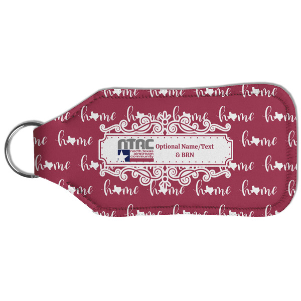 North Texas Airstream Community Sanitizer Holder Keychain - Large (Back)