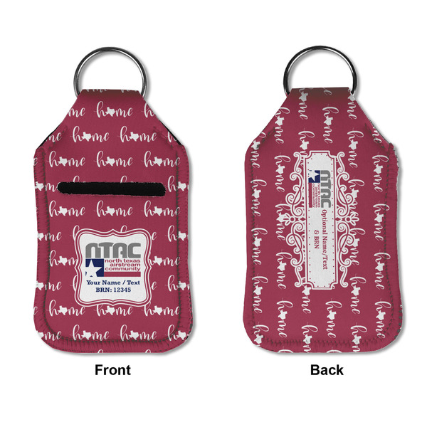 North Texas Airstream Community Sanitizer Holder Keychain - Small APPROVAL (Flat)