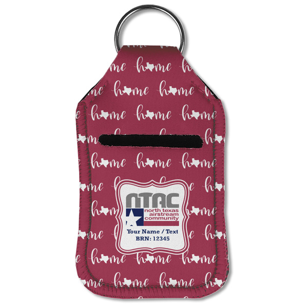 North Texas Airstream Community Sanitizer Holder Keychain - Small (Front Flat)