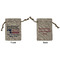 North Texas Airstream Community Burlap Gift Bag - Small - Double-Sided