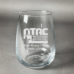 North Texas Airstream Community Stemless Wine Glass - Laser Engraved