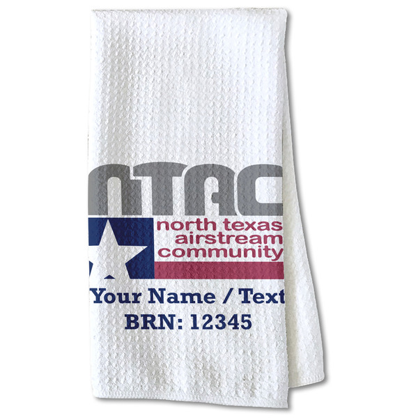 North Texas Airstream Community Waffle Towel - Partial Print Print Style Image