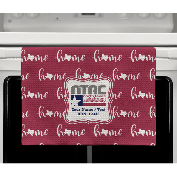 North Texas Airstream Community Waffle Weave Towel - Full Color Print - Lifestyle2 Image