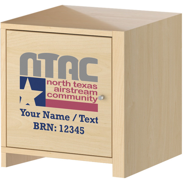 North Texas Airstream Community Wall Graphic on Wooden Cabinet