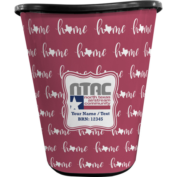 North Texas Airstream Community Waste Basket - Black - Front