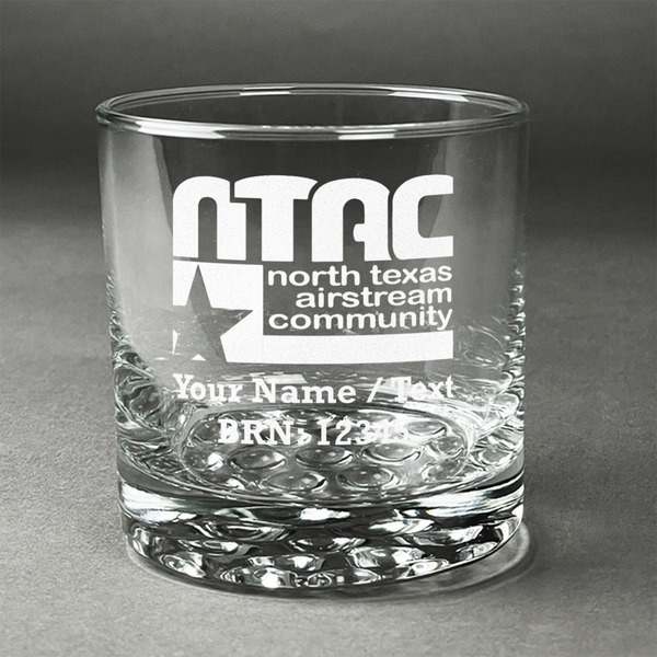 Custom North Texas Airstream Community Whiskey Glass - Engraved