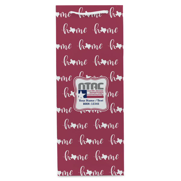 North Texas Airstream Community Wine Gift Bag - Gloss - Front
