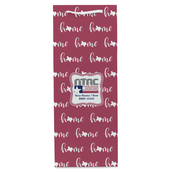 North Texas Airstream Community Wine Gift Bag - Matte - Front